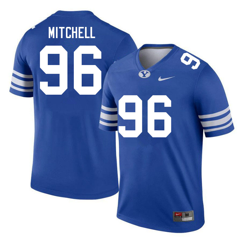 Men #96 Bruce Mitchell BYU Cougars College Football Jerseys Sale-Royal - Click Image to Close